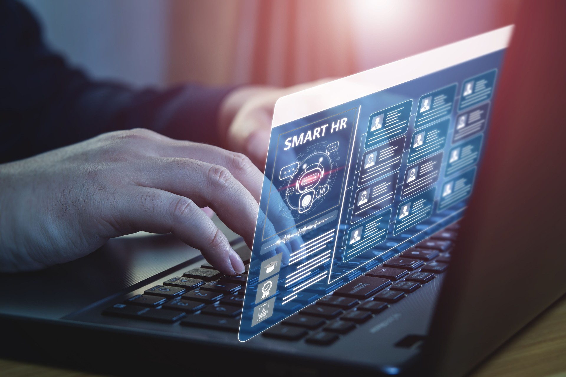 Système technologique intelligent d’IA pour la gestion des ressources humaines.